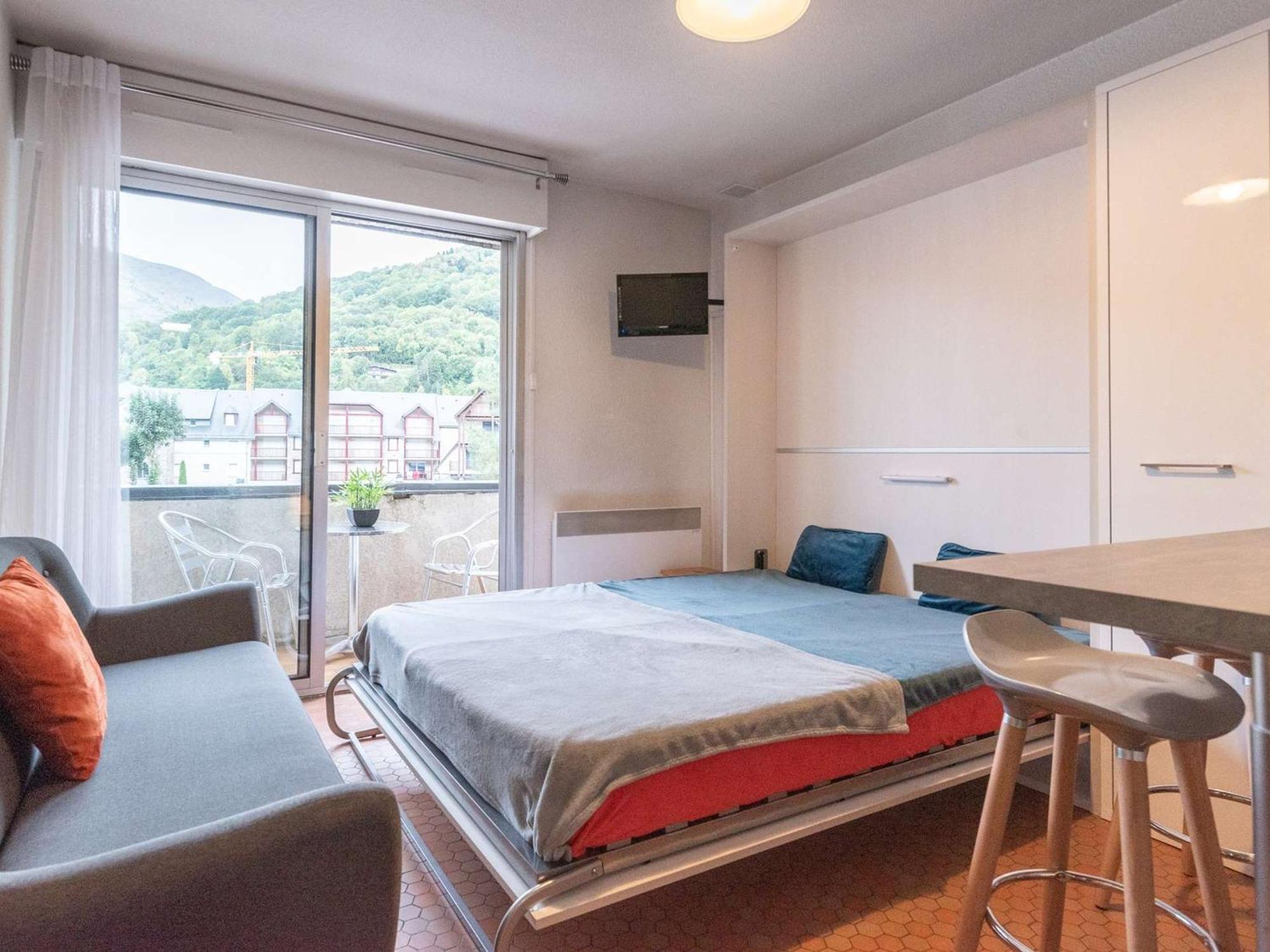 Charmant Studio Cabine 4 Pers. Avec Balcon, Proche Centre Et Thermes A Saint-Lary-Soulan - Fr-1-296-231 المظهر الخارجي الصورة